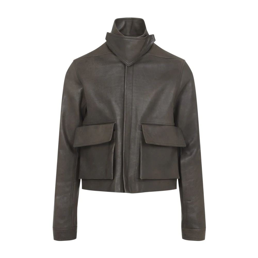 Rick Owens Uomo Taupe Giacca "Tower Alice" - Immagine 2