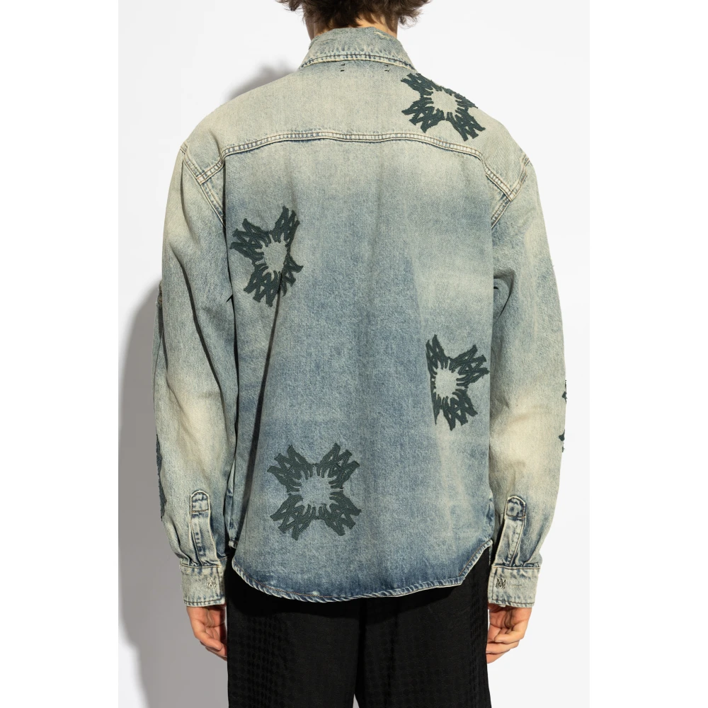 Amiri Oversized denim shirt Blue Heren