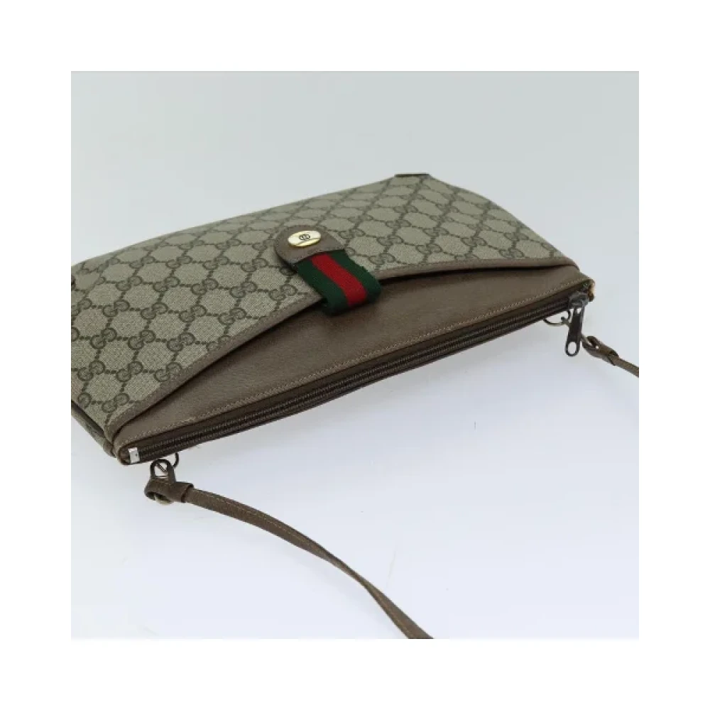 Gucci Vintage Pre-owned Canvas gucci-bags Beige Dames