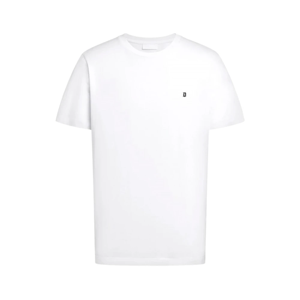 Dondup Uomo Bianco - Jersey T-Shirt Us198-Jf0271uzl4 - Tops - L