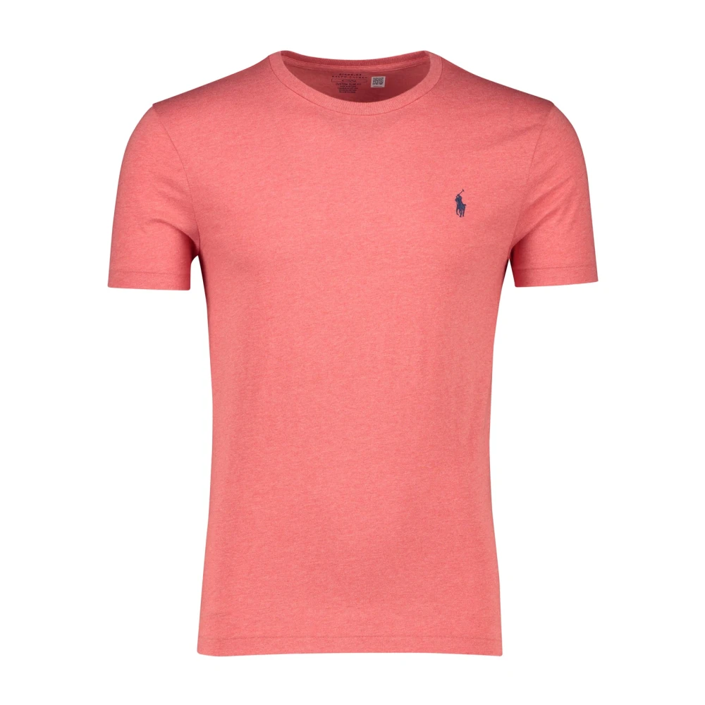Polo Ralph Lauren Slim Fit Roze T-shirt Katoen Pink Heren