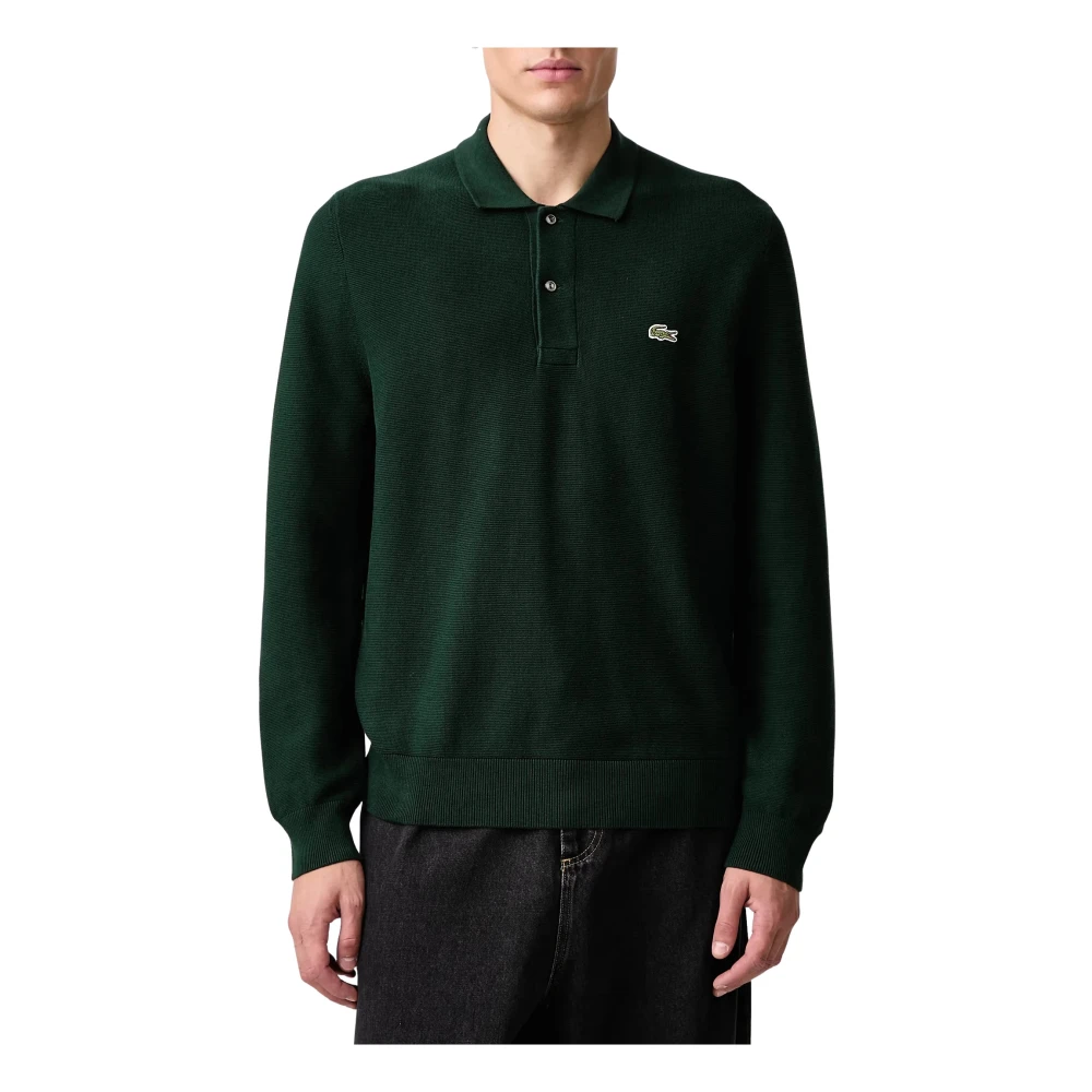 Lacoste Uomo Verde - Maglione Polo In Maglia - Knitwear - M