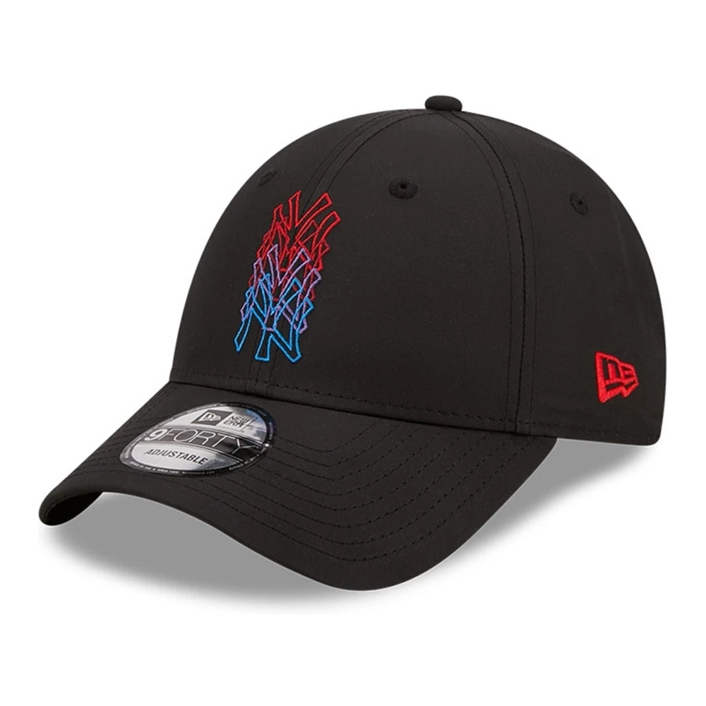 new era Zwarte Dodgers Stack Logo Pet Black Heren