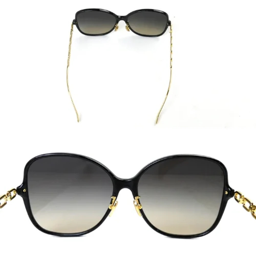 Louis Vuitton Vintage Pre-owned Plastic sunglasses Black Dames