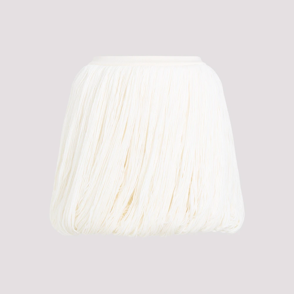 Alaïa Witte Wollen Rok Elegante Stijl White Dames