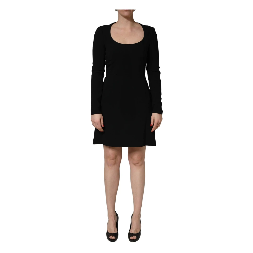 Roberto Cavalli Black Long Sleeves Scoop Neck Mini Dress - IT44 | L - Image 2