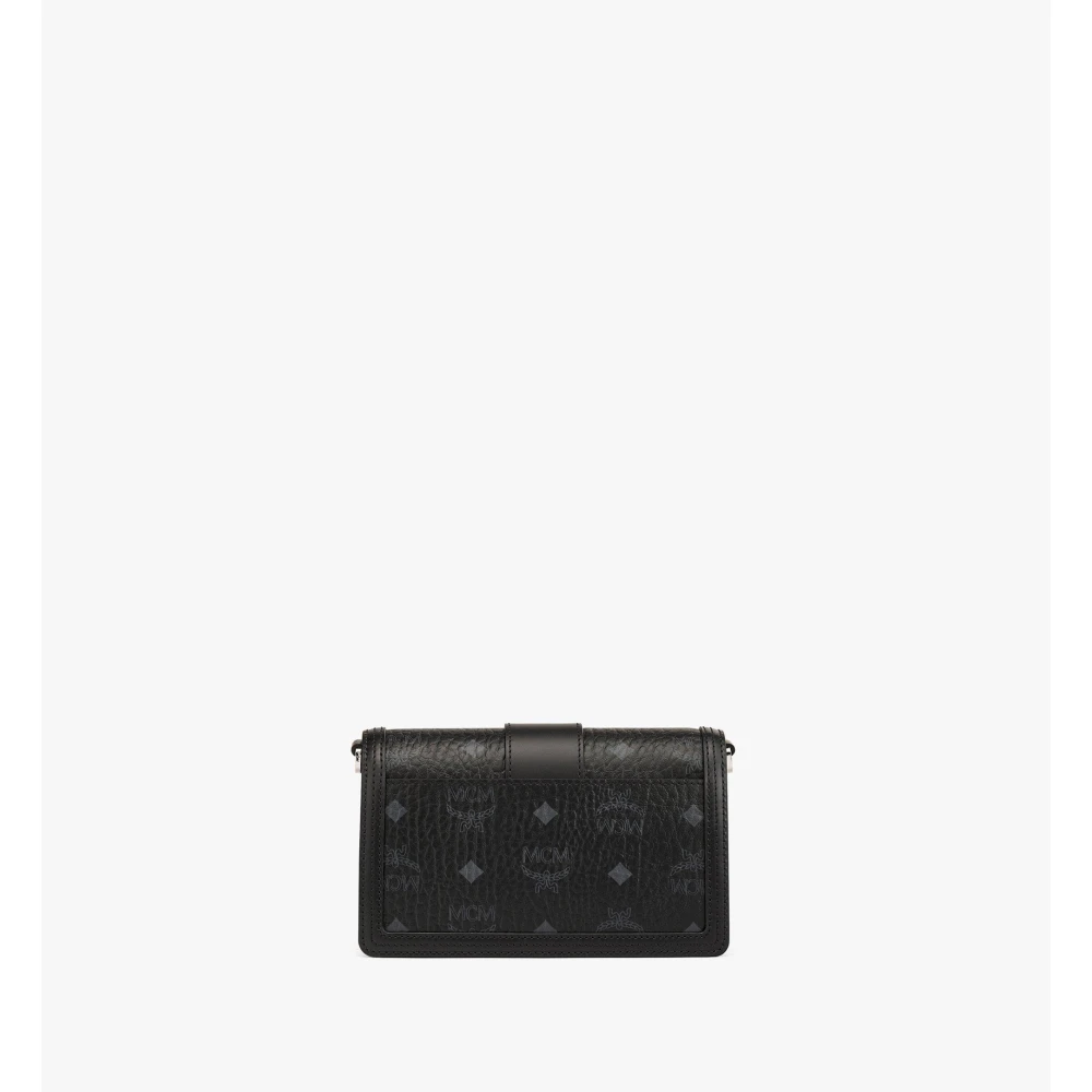 MCM Schoudertas Tracy in Visetos Black Dames