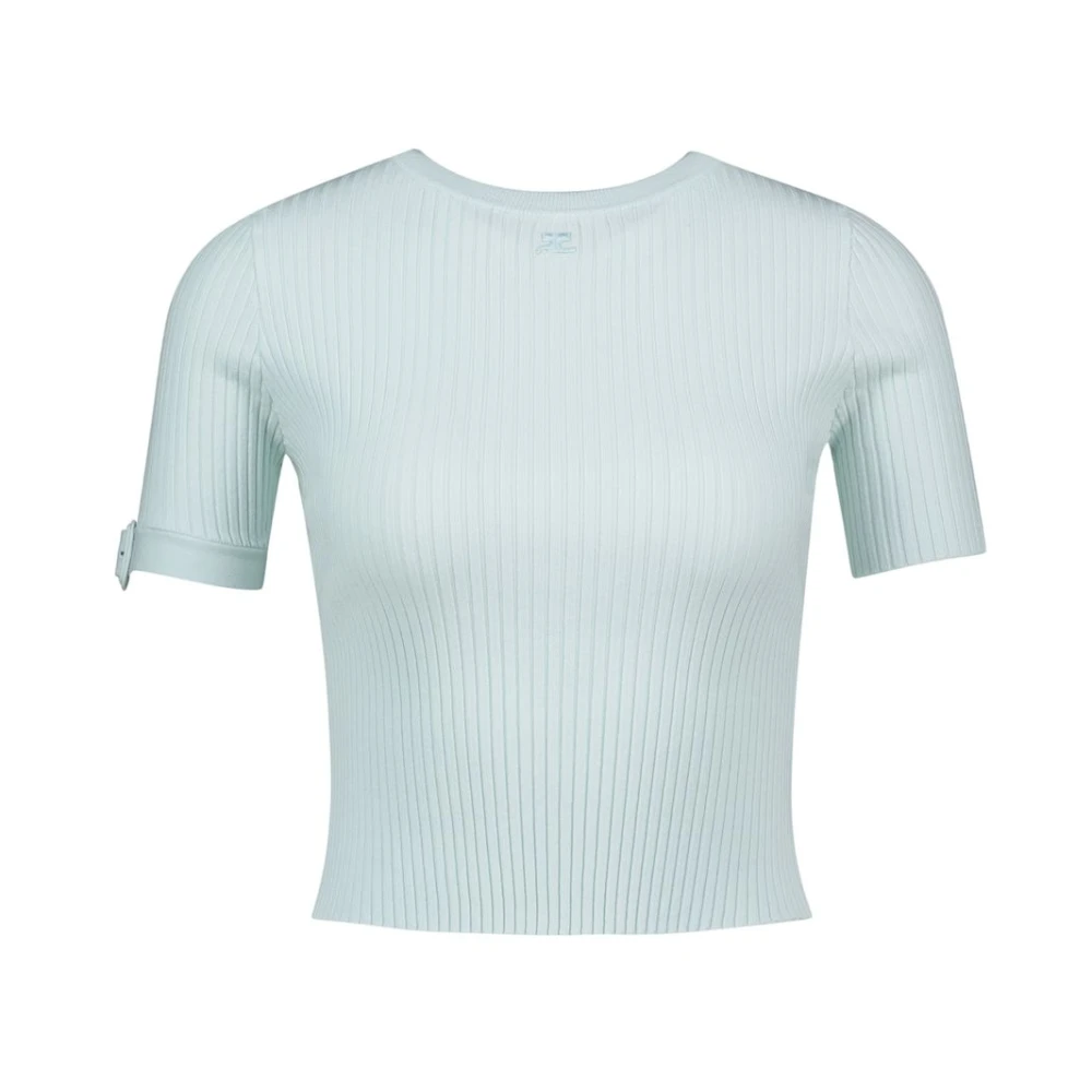 Courrèges Donna Verde Top, M, New,