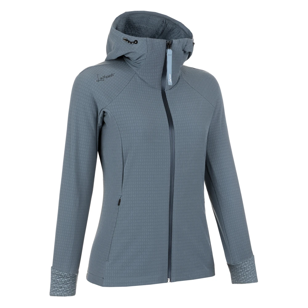 LaMunt Blauwe Fleece Jas met Volledige Rits Blue Dames