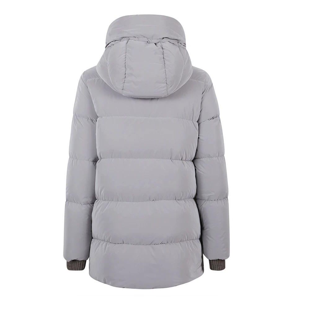 Moorer Italiaanse donsgevoerde jas Gray Dames