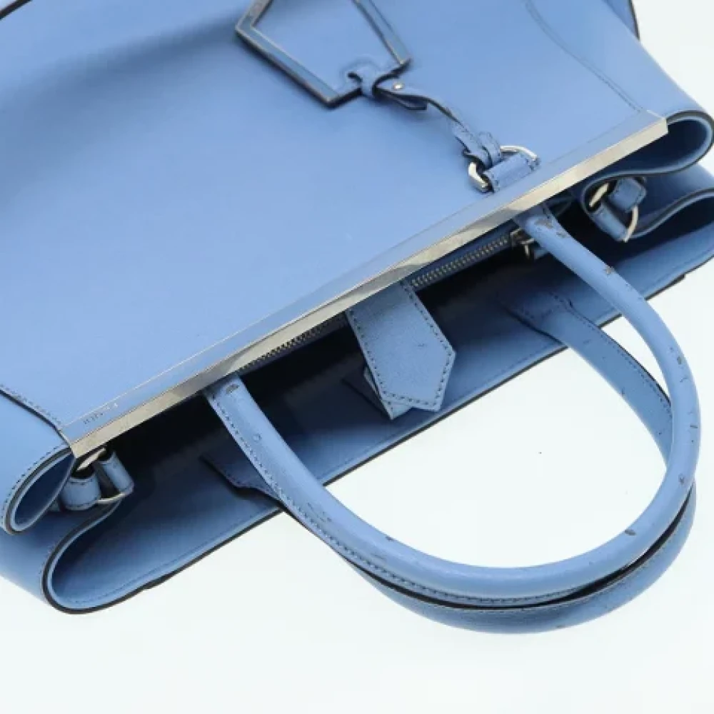 Fendi Vintage Pre-owned Leather handbags Blue Dames