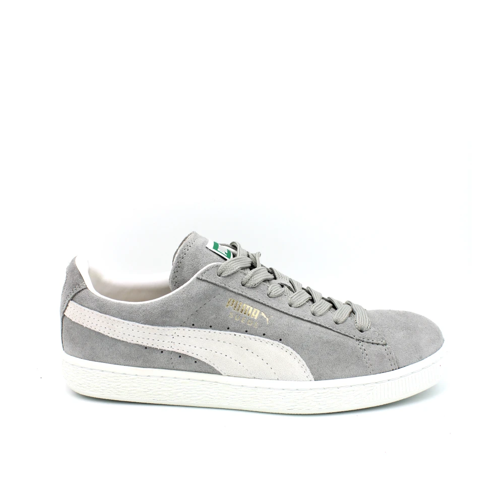 Puma Suede Veterschoenen Rubberen Zool Heren Schoenen Grijs