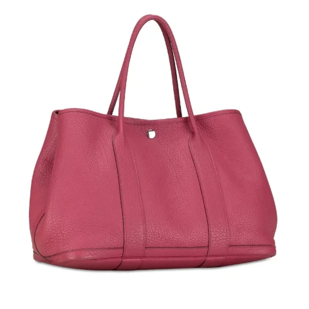 Hermès Vintage Pre-owned Leather handbags Purple Dames