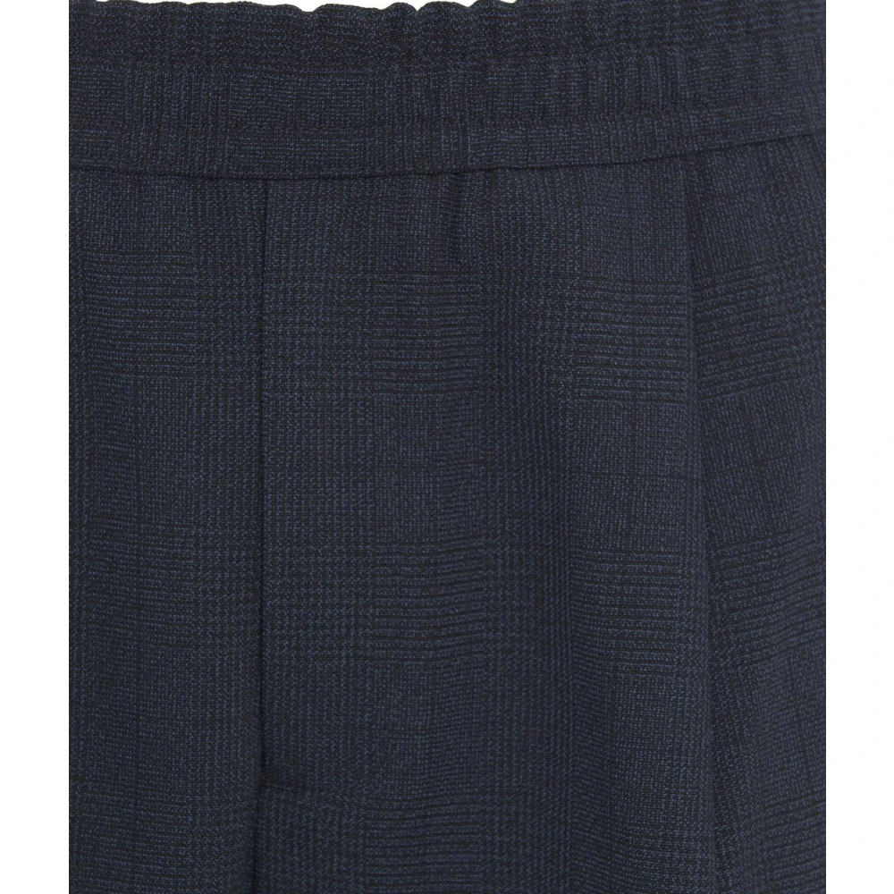 Briglia Blauwe Wol Chino Broek Blue Heren