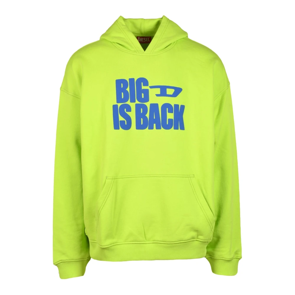 Diesel Katoenen Sweatshirt Green Heren