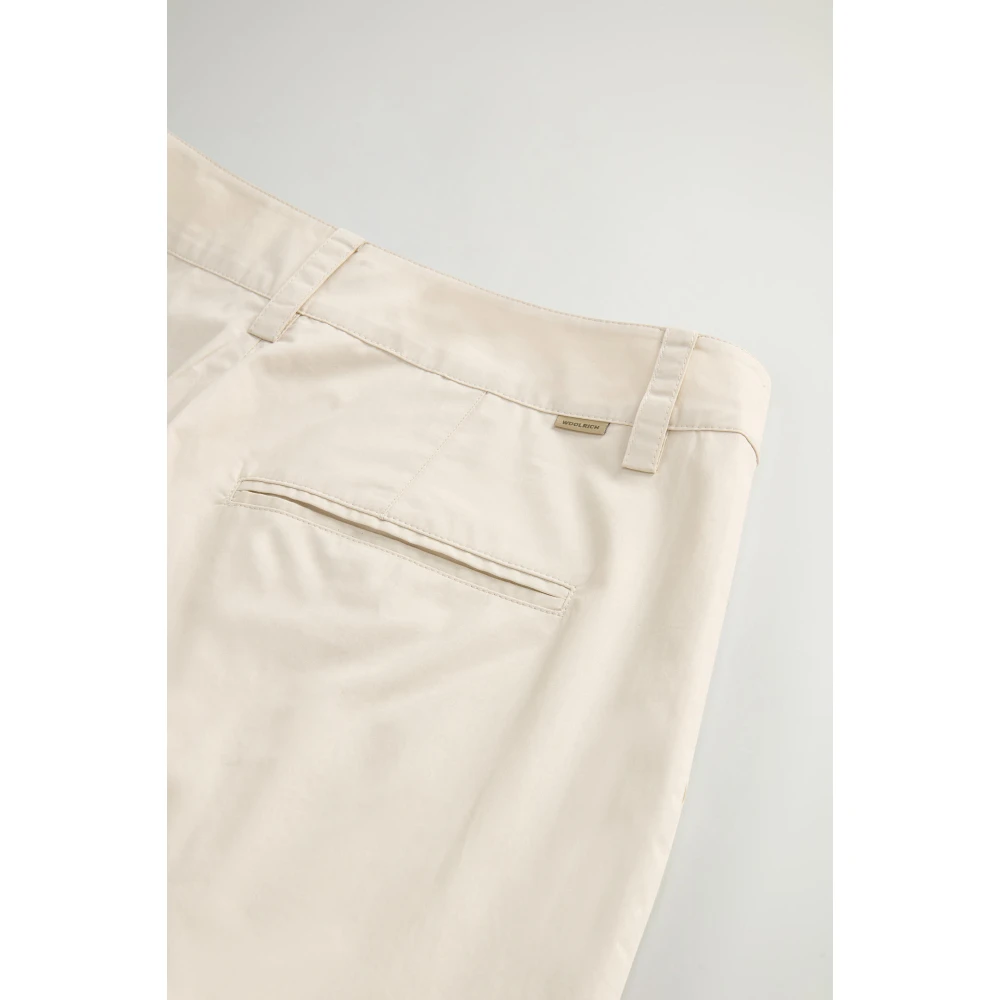 Woolrich Wijde Pijp Chino Broek Beige Dames