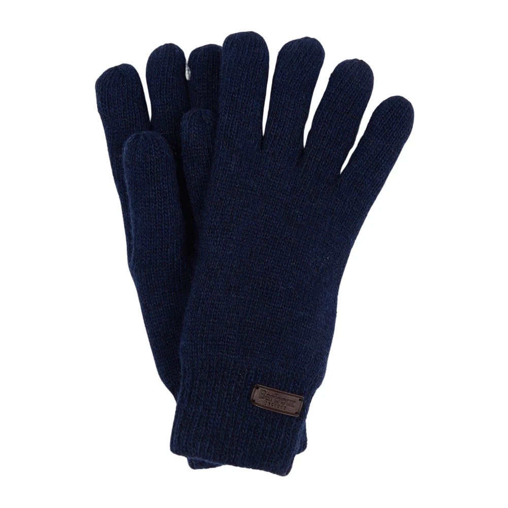 Barbour Wollen Handschoenen met Microfleece Voering Blue Heren