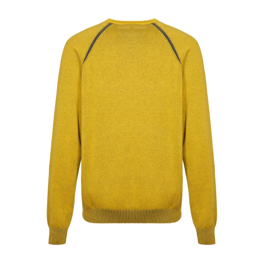 GAS Ronde Hals Trui Yellow Heren