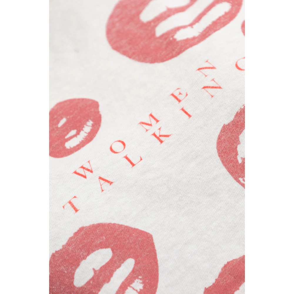 Re Done T-shirt met print White Dames