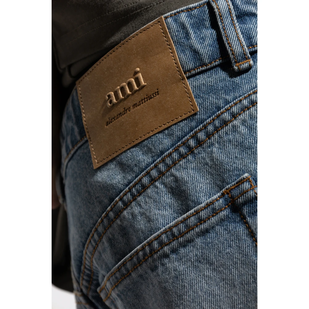 Ami Paris Jeans met logo Blue Heren