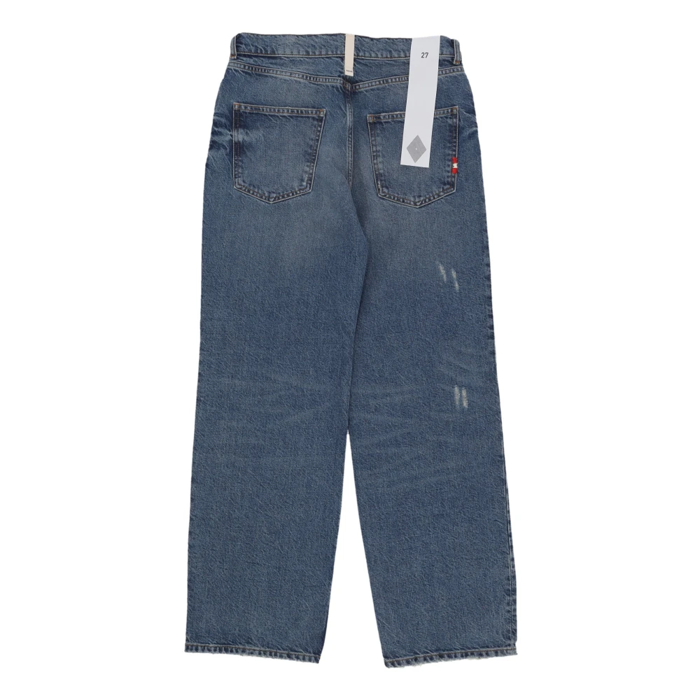 Amish Hoge Taille Denim Jeans Blue Dames