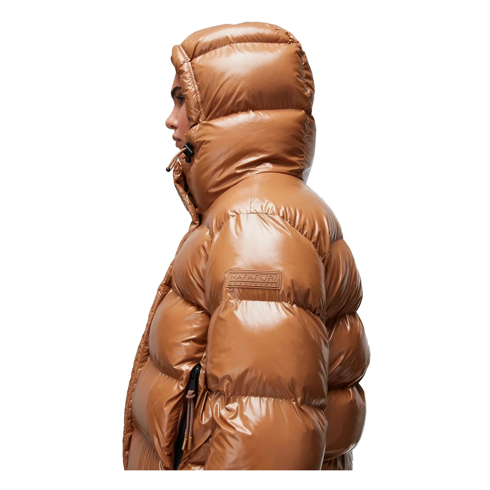 Napapijri Piumino Glane Jas Brown Dames