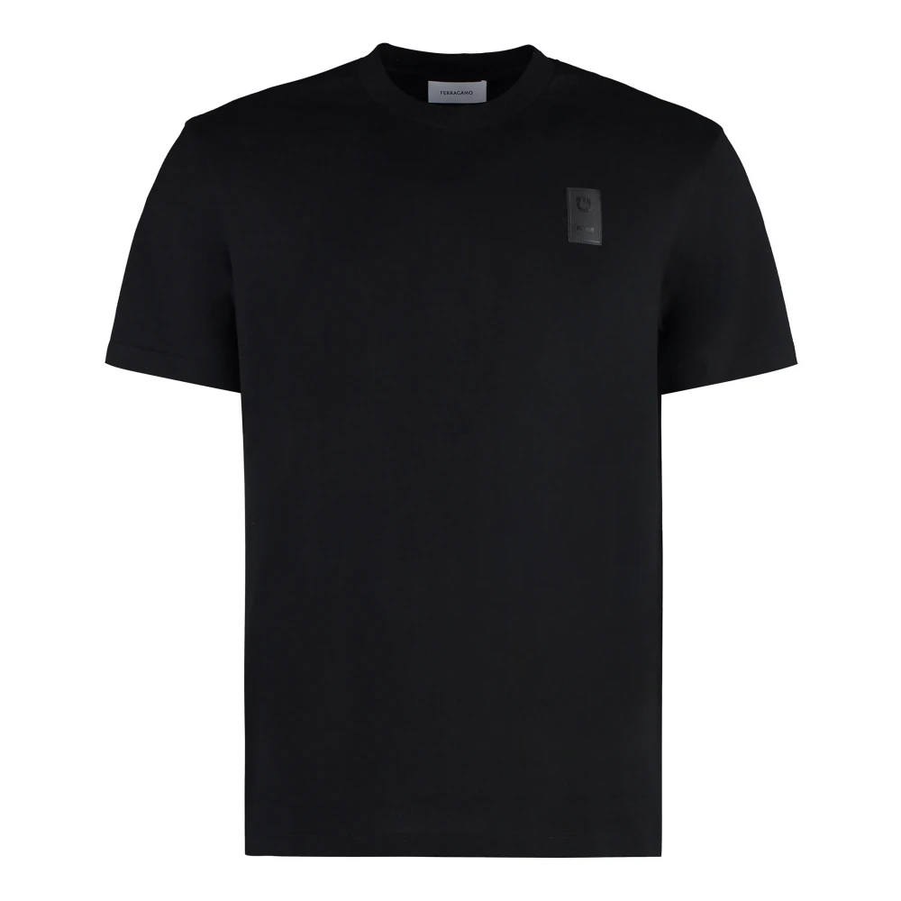 Salvatore Ferragamo T-Shirts Black Heren