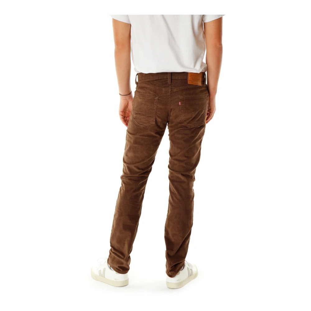Levi's Slim Fit Corduroy Broek Brown Heren