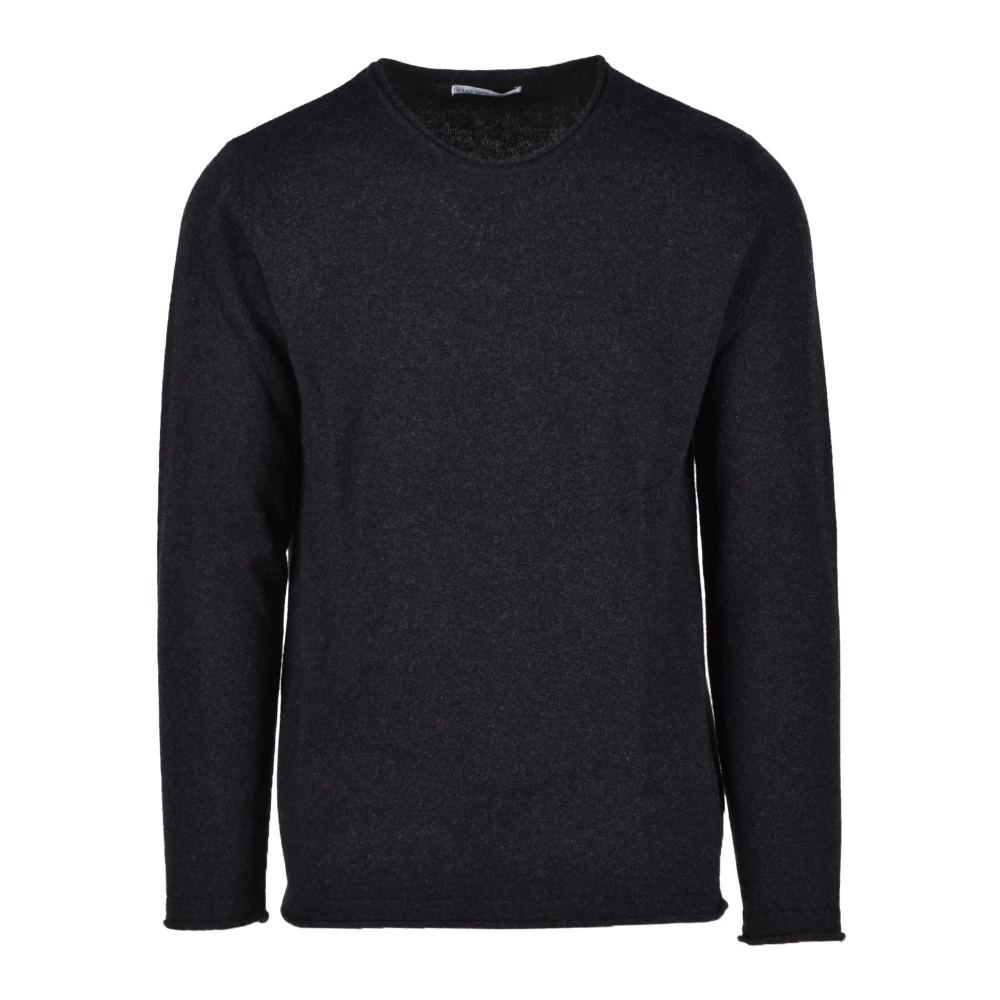 Daniele Alessandrini Grijze Gebreide Trui Cashmere Mix Black Heren
