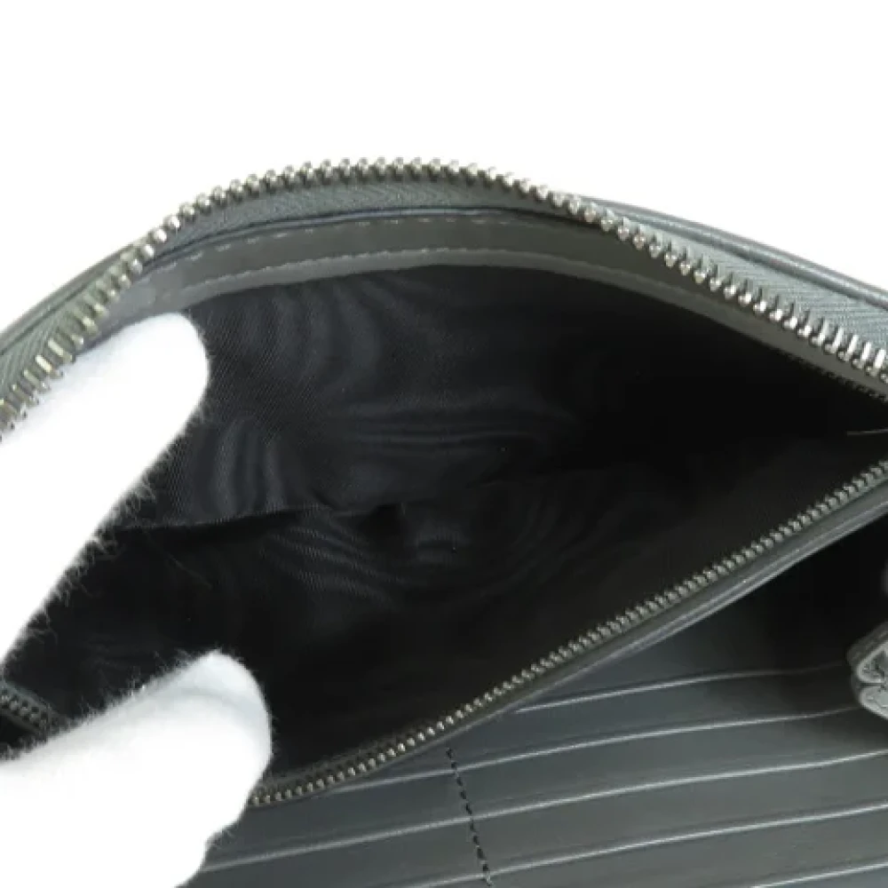 Bottega Veneta Vintage Pre-owned Leather wallets Gray Dames