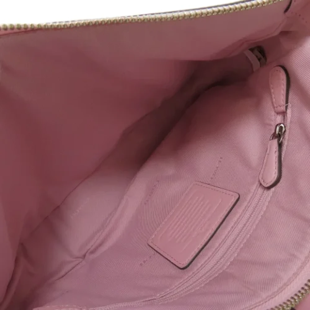 Coach Pre-owned Leather handbags Pink Dames