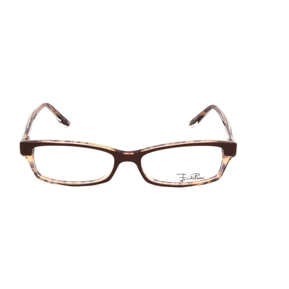 EMILIO PUCCI Bruine Plastic Frame Bril Brown Dames