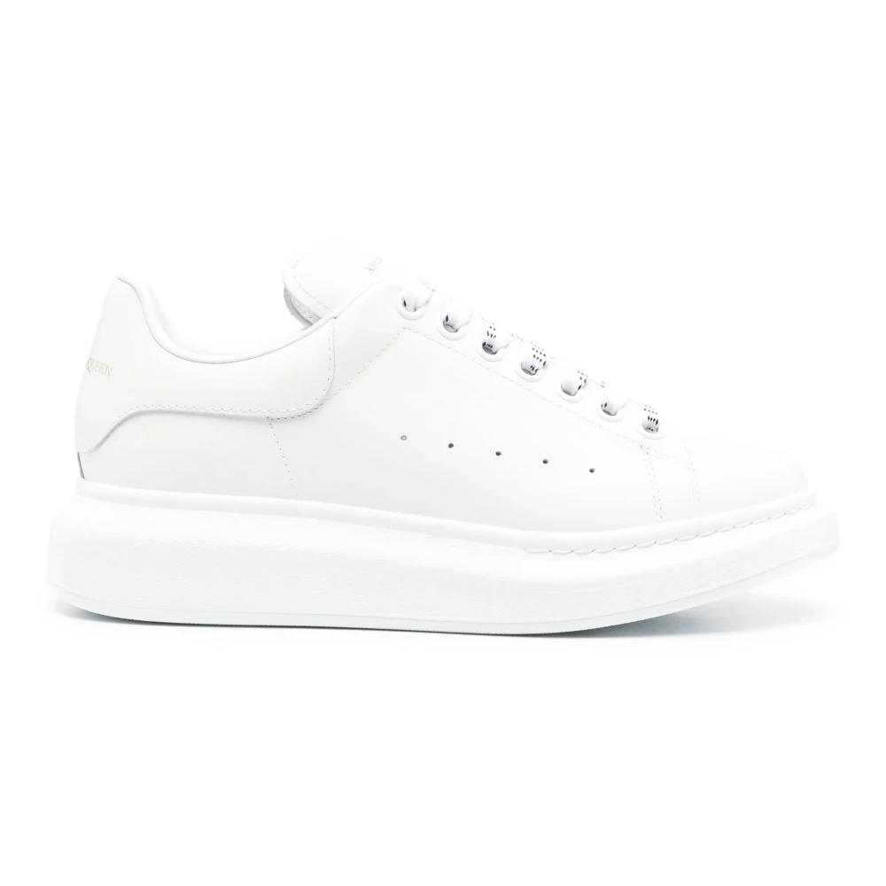 Alexander McQueen Witte Leren Sneakers voor Vrouwen Dames Schoenen