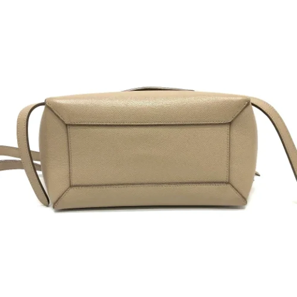 Celine Vintage Pre-owned Leather celine-bags Beige Dames