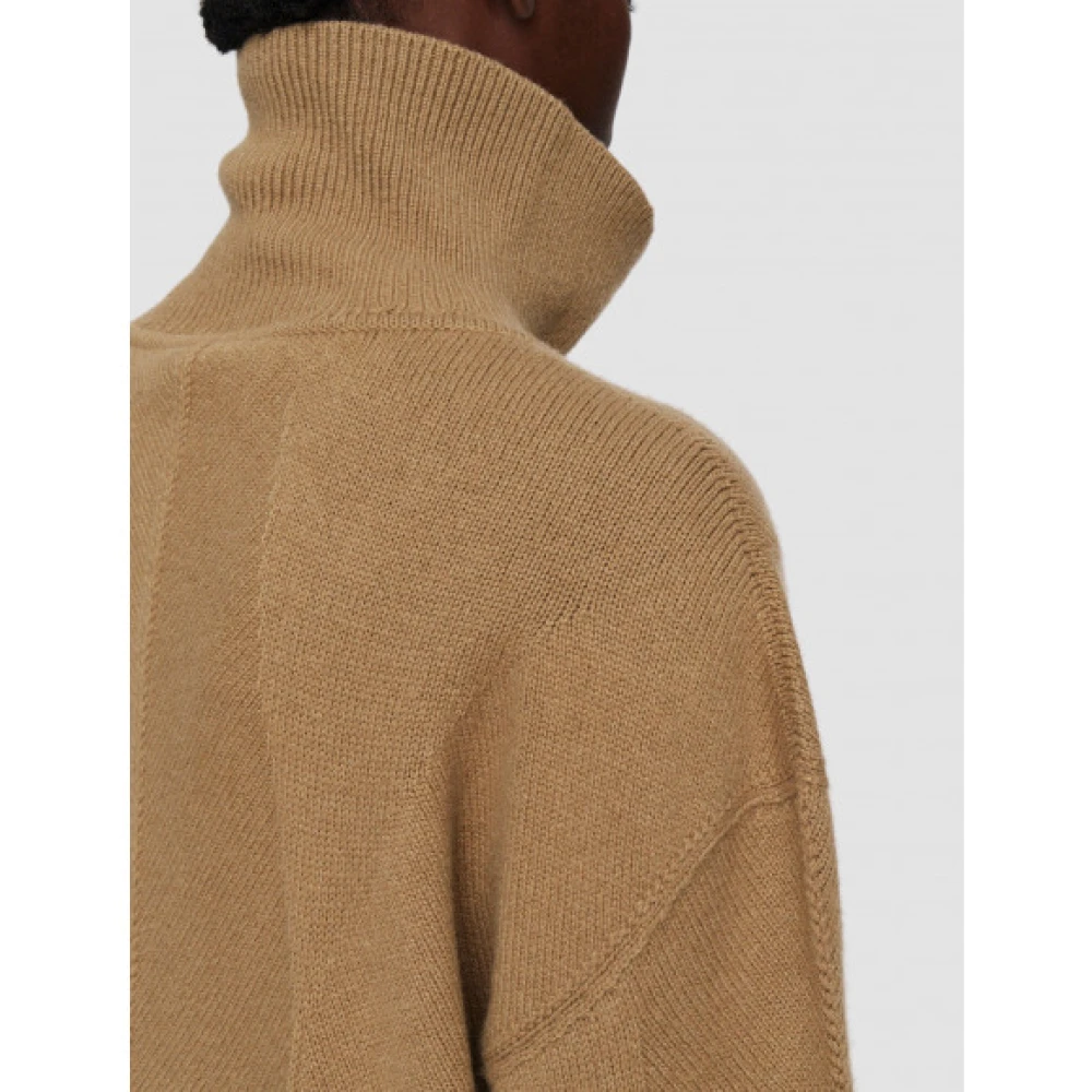 joseph Merino Wool High Neck Jumper Brown Dames