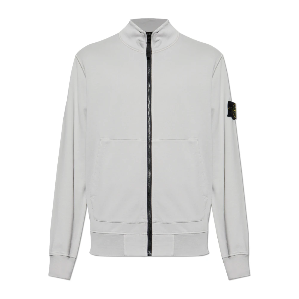 Stone Island Sweatshirt met logo Gray Heren