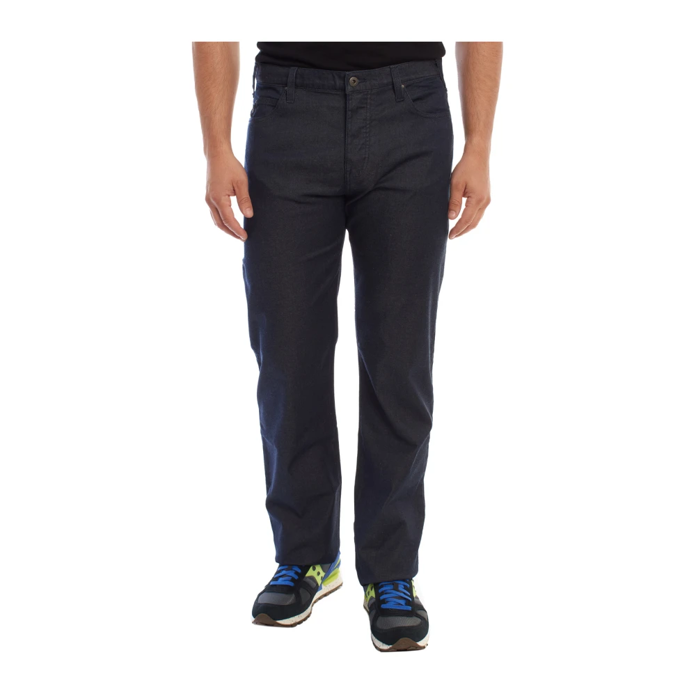 Emporio Armani Slim Fit Donkere Denim Jeans Blue Heren