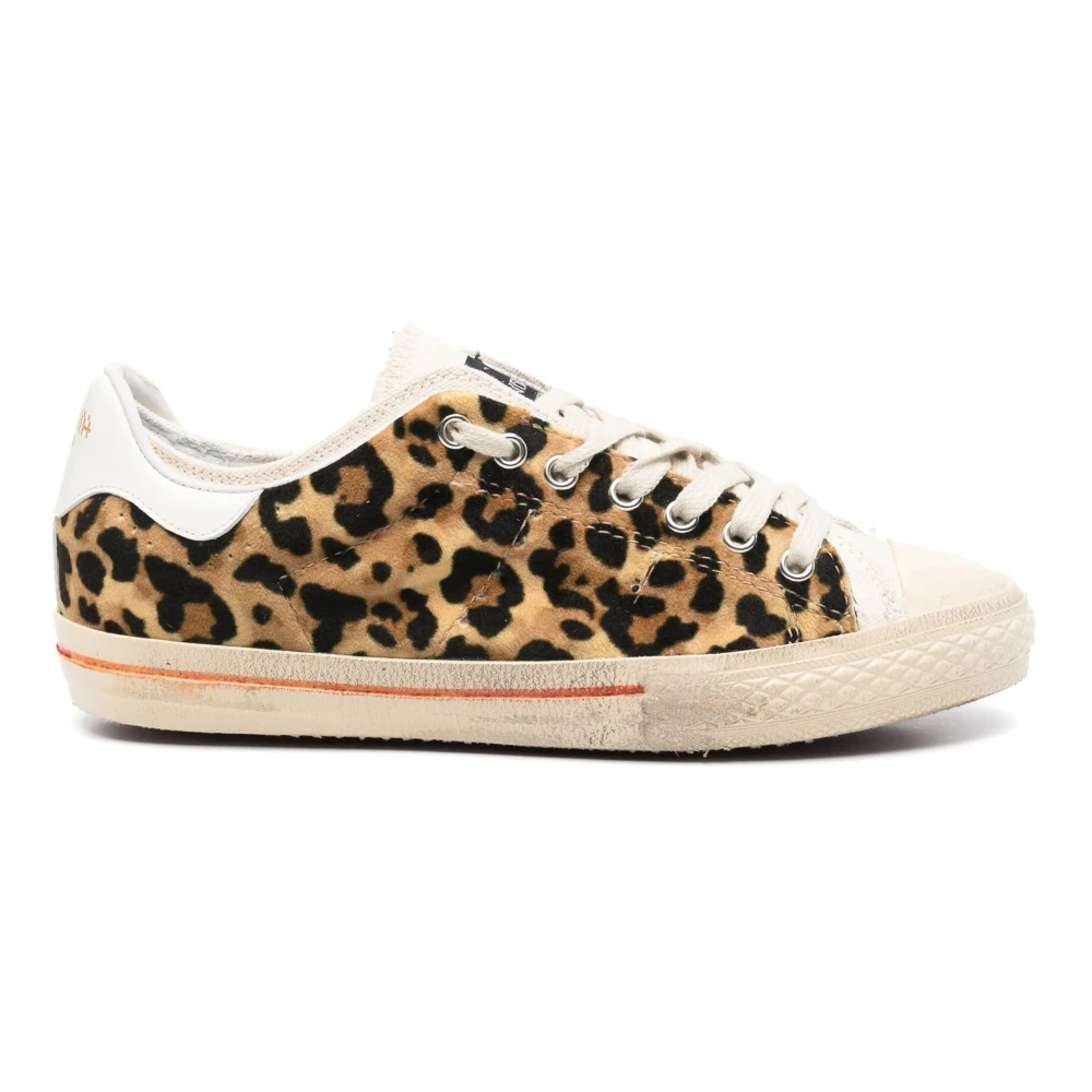 Hidnander Luipaardprint Lage Sneakers Dames Schoenen Beige