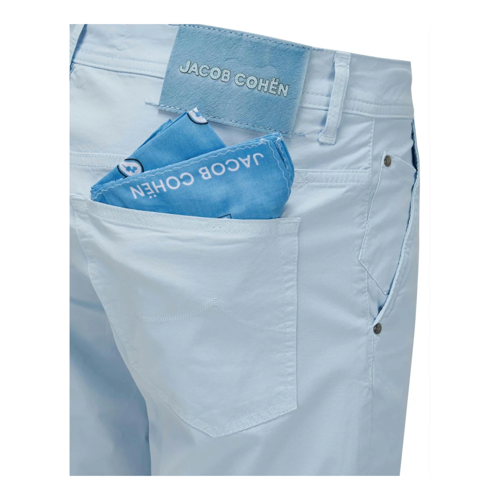 Jacob Cohën Sand Bermuda Shorts Slim Fit Blue Heren
