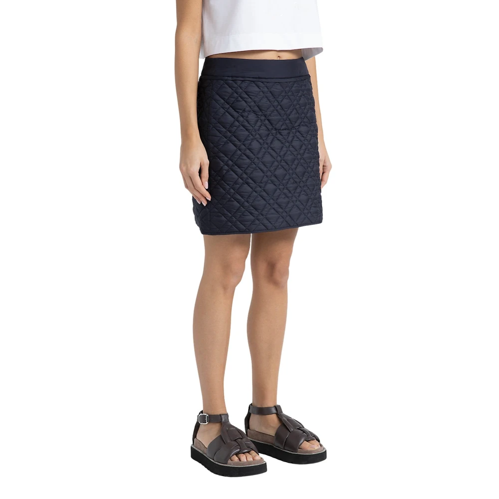 PESERICO Drupvrije gewatteerde minirok Blue Dames