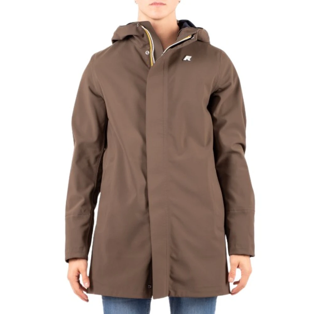 K-Way Uomo Verde Cappotti, Xl, New, - Immagine 5