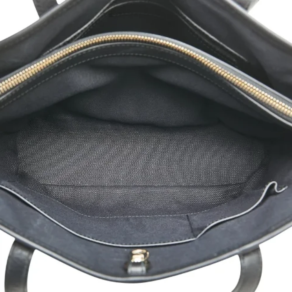 Bvlgari Vintage Pre-owned Leather handbags Black Dames