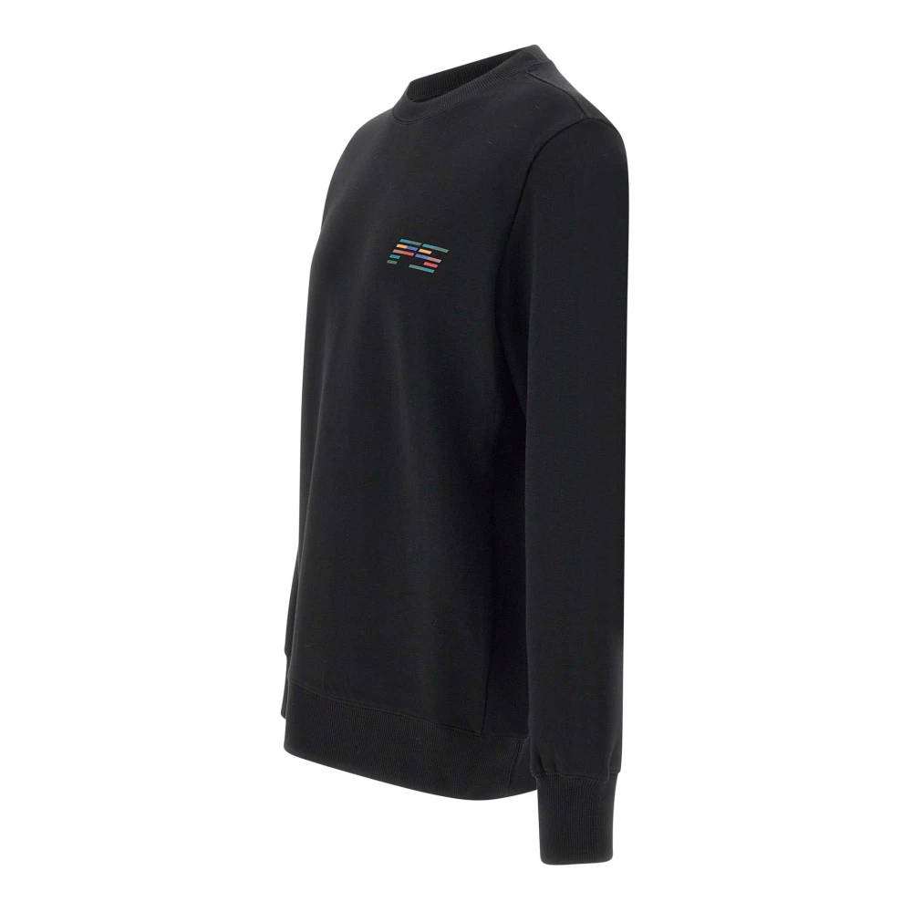 Paul Smith Zwarte Katoenen Sweatshirt met Logoprint Black Heren