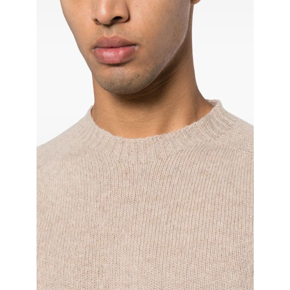 Lanvin Neutrale Gebreide Trui Beige Heren