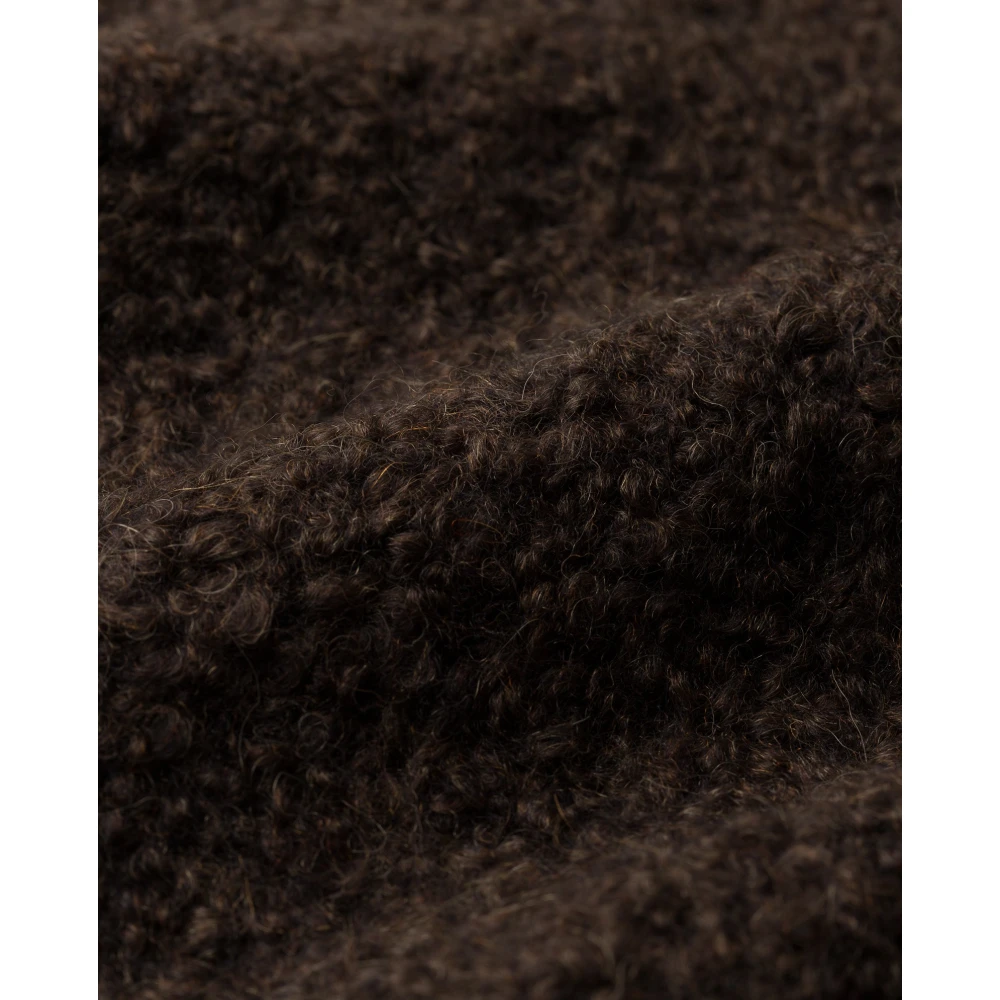IVY OAK A-lijn Bouclé Rok Elastische Taille Brown Dames