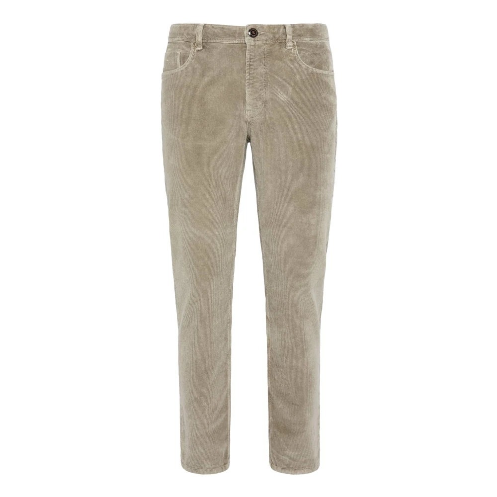 Boggi Milano Jeans in stretchfluweel Beige Heren