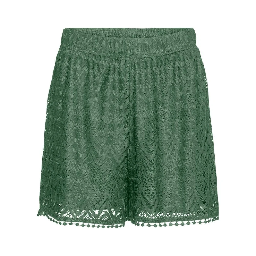 Vero Moda Hoge Taille Shorts Hedge Green Dames