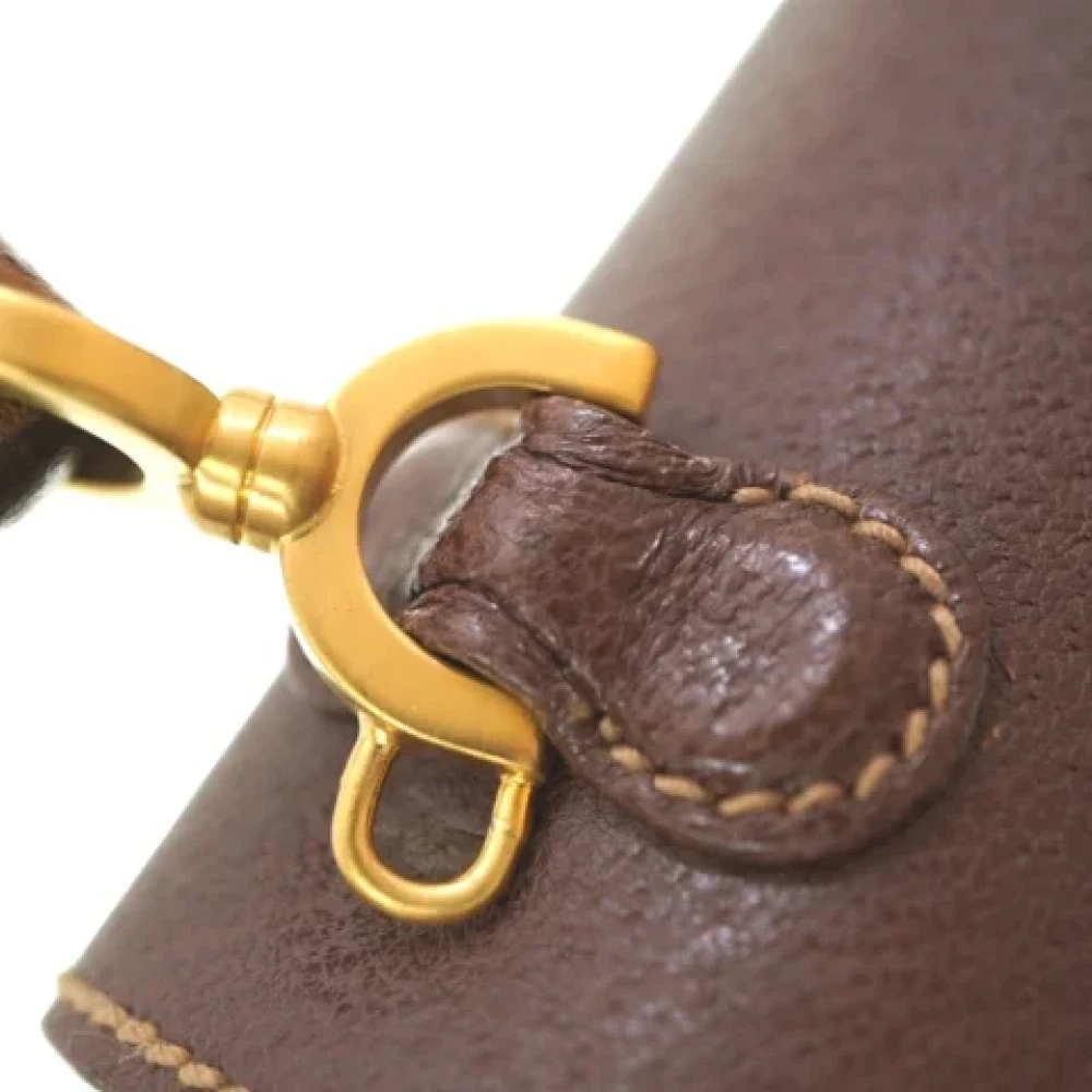 Gucci Vintage Pre-owned Fabric gucci-bags Brown Dames