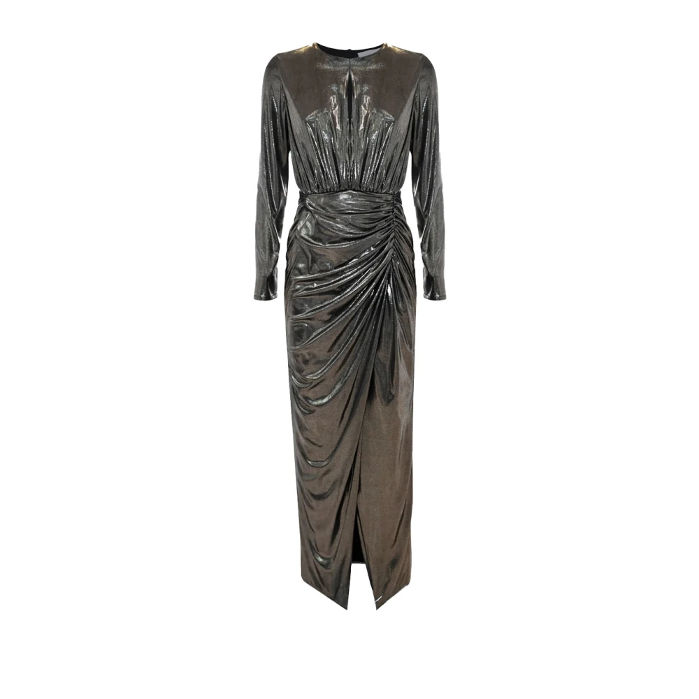 Kocca Lange jurk met cut-out detail Yellow Dames