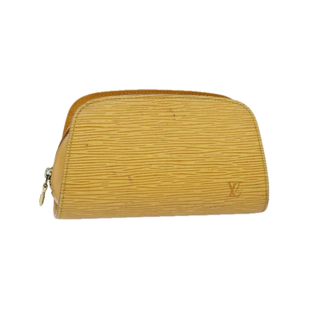 Louis Vuitton Vintage Pre-owned Leather louis-vuitton-bags Yellow Dames